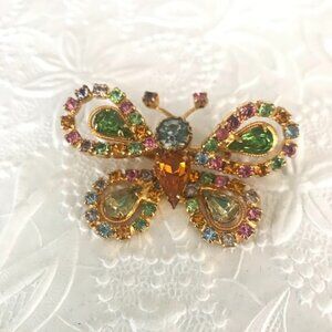 Vintage JULIANA Style Butterfly Brooch Pin